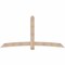 Ekena Millwork Bellingham Smooth Timber Gable Bracket, Douglas Fir, 96"W x 48"H x 5 1/2"D x 5 1/2"F, 12/12 Pitch GBW096X48X0606BEL00SDF - alternate 1